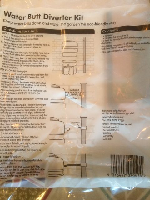 rain water butt | water butt linking kit | water butts | garden water butt