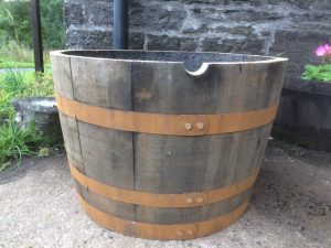 barrel planter | oak barrel planters | creative planters